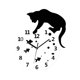 thumbnail image 2 of Reloj colgante silencioso, reloj de pared analógico con forma de gato, sin tictac, para aulas y granjas. con peces, 2 of 9