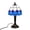 Blue, variant on Birdeem Stained Glass Table Lamp, Bedside Lamp for Bedroom with Soft Eye-Caring Lighting, Decorative Art Nightstand Lamp for Living Room and Home
