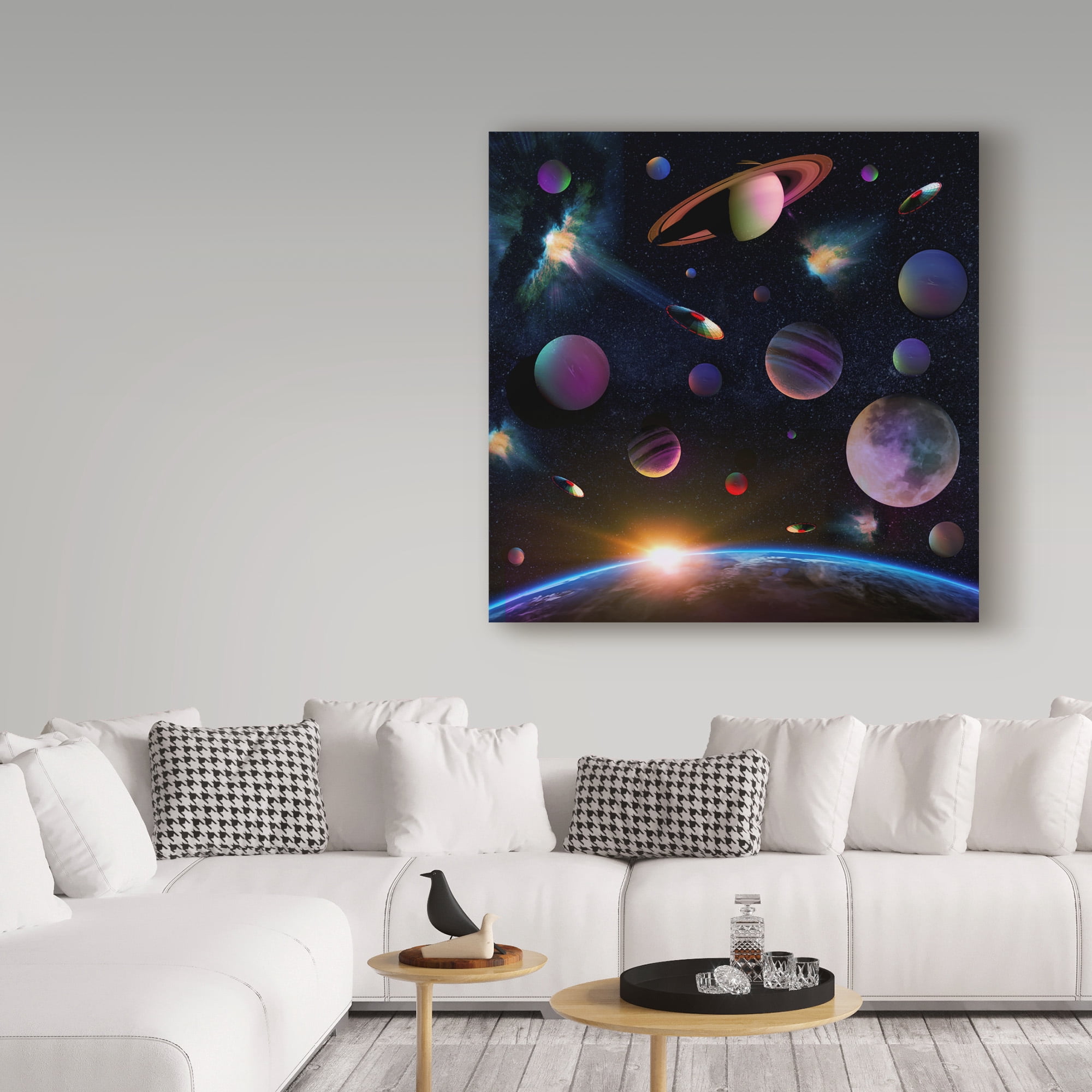 Trademark Fine Art 'The Universe' Canvas Art by ALI Chris