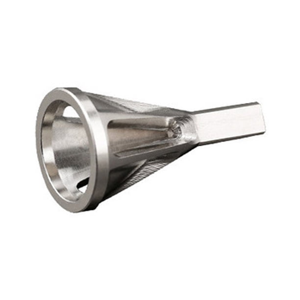 Scienceny Herramienta externa de desbarbado, carpintería metálica de acero inoxidable, taladro eléctrico, eliminación de rebabas, accesorio de biselado Artesanía Triangular de plata Scienceny TO010092-03