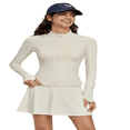 thumbnail image 2 of LYMAYTER Veste de Protection UV pour Femmes Légère à Manches Longues Fermeture Éclair Complète pour Randonnée en Plein Air S-TG, 2 of 9