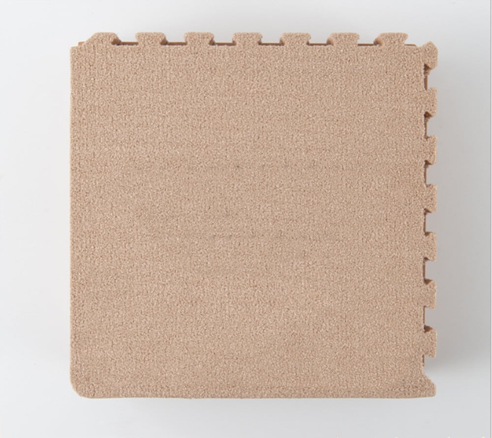 Interlocking Foam Mats Floor Mats Short Fluffy Carpet Tiles Soft Baby Playmat Puzzle Floor Mat Kids Play Floor Mat（9PCS）