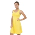 thumbnail image 3 of Women's Sleeveless Racerback A Line Summer Dress, M, Yellow, by Ambesonne, 3 of 3