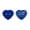 Sapphire blue, variant on 10 Pcs 14.5mm Heart Sewing Button,2 Holes Buttons Plastic Heart Shaped Sewing Buttons,For Sewing,Knitting,Diy Crafts,Painting Handmade Ornament(Red)