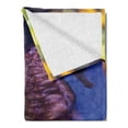 thumbnail image 2 of Seahorse Soft Flannel Fleece Throw Blanket, Close up Photo of Underwater Animal and Tropical Sea Kelp Ocean Life Fauna, Cozy Plush for Indoor and Outdoor Use, 70" x 90", Multicolor, by Ambesonne, 2 of 5
