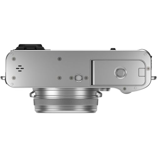 FUJIFILM X100VI Digital Camera (Silver) (16821822) + 2 x 64GB Card + Card Reader + 2 x NP-W126 Battery + Charger + LED Light + Corel Photo Software + Case + Flex Tripod + Memory Card Wallet + More