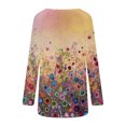 thumbnail image 5 of Camisas Para Mujer Moda Casual Manga Larga Cuello Redondo Tops Blusa Suelta Camisas Estampadas Odeerbi ODB128196, 5 of 5
