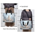 thumbnail image 6 of 16" Laptop Briefcase for Work Travel Laptop Shoulder Bag Carrying Handbag Laptop Case Christmas Tree in The Snow, 6 of 8