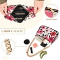 thumbnail image 2 of FORMRS Womens Shoulder Bag with Chain Strap Clutch Purse Cute Tote Handbag, Pink and Red Flowers, 2 of 7