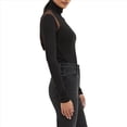thumbnail image 2 of Body de Larga con para Mujer, Transparente, Ideal para Fiestas, Clubes Nocturnos. Negro S, 2 of 10