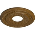 thumbnail image 3 of Ekena Millwork 20 5/8"OD x 6 1/4"ID x 1 3/8"P Lauren Ceiling Medallion (Fits Canopies up to 6 1/4"), Hand-Painted Smokey Topaz Crackle, 3 of 6
