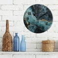 thumbnail image 3 of Yayeee 10" Wall Clock Battery Operated Quartz Round Silent Non-Ticking Home Decor,Black Marble, 3 of 6