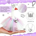 thumbnail image 5 of HomeDM Mini Desk Goose Outfits Christmas Decorations Tiara Crown Necklace Dress 3 Pcs Small Goose Clothes for 7 Inch Duck Statue Desk Key Holder, 5 of 7