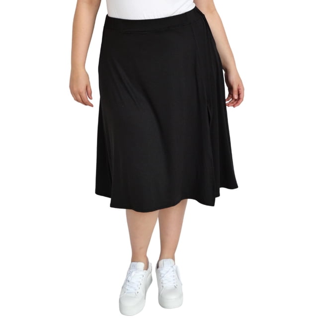 Falda midi Roman Fashion/Tallas Extras, 7040 (Negro) negro 36 Roman Fashion F-GR-7040-NEGRO