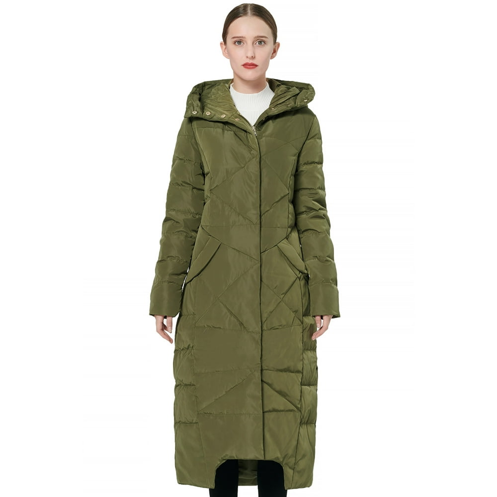 down maxi puffer coat