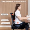 thumbnail image 3 of CoSoTower Desk Chair, Desk Chair No Wheels with Mesh Back, Lumbar Support, Metal Base for Reception, Conference, 3 of 7