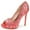 Red, variant on Women Bride Peep Toe Platform Pumps Rhinestones Studded Satin Stiletto High Heels Slip On Wedding Shoes Size 16 Red