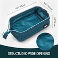 thumbnail image 5 of ZIPIT: Lenny Pencil Case - Teal - Large Storage Capacity Zipper Pouch, Makeup & Stationery Bag, School-Travel, Washable Polyester, Kids-Teens-Adults, 5 of 9