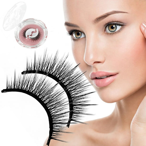 ZTOO Thick Fake Eyelashes Reusable SelfAdhesive Eyelashes Without Glue