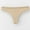 Gold, variant on High Waisted Seamless Thongs for Women Solid Color No Show Cotton Thong Breathable Panties Comfortable Underwear Gold XL
