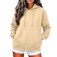 thumbnail image 2 of SYwaren Pullover Hoodie for Women Casual Long Sleeve Winter Sweatshirt Kangaroo Pocket Tops, 2 of 9