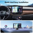thumbnail image 4 of Wireless Apple CarPlay 9'' Touchscreen Dash Mount & Android Auto Portable Car Stereo, 4 of 7