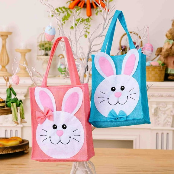 VBODN Easter Decoration,Easter Bunny Gift Bag,Easter Decorations Easter Portable Bag Candy Bag Storage Bag