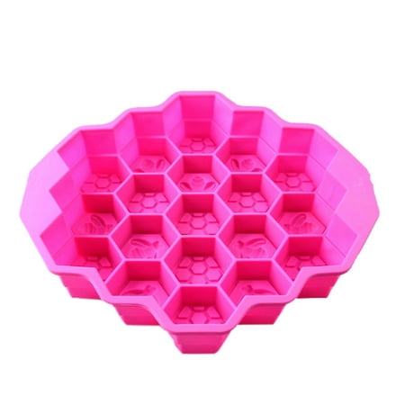 

Folzery Silicone 19 Cell Bee Honeycomb Cake Chocolate Soap Candle Bakeware Mold Mould