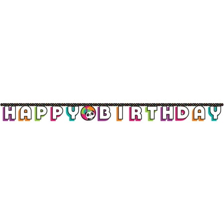 Creative Converting Panda Party Happy Birthday Jointed Banner