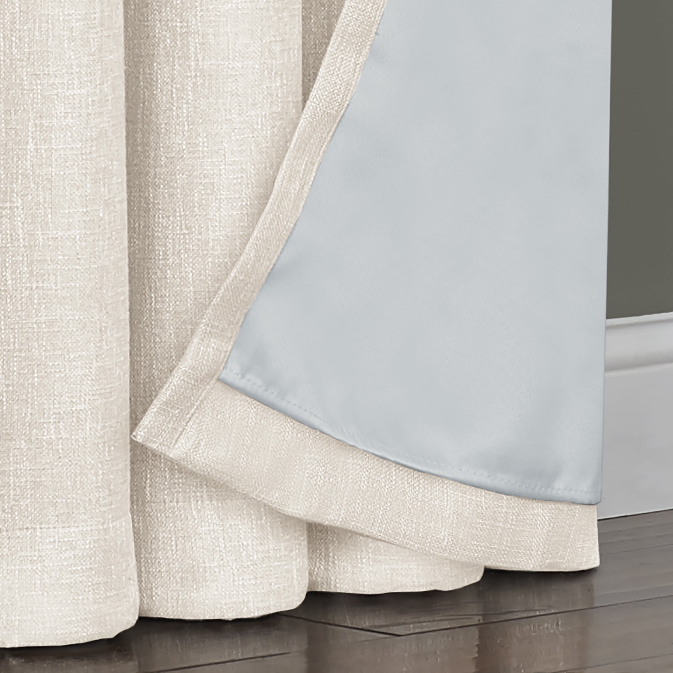 Quinn Blackout Single Curtain Lined Grommet Panel, 50" x 84", Beige
