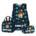 thumbnail image 4 of ROBLOX Virtual World-Conjunto de tres piezas, mochila escolar de primaria y secundaria, bolsa de almuerzo, estuche de lápices de doble capa, el mejor regalo, 4 of 4