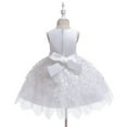 thumbnail image 6 of EnJoCho Girls Tulle Flower Sleeveless Evening Dress Birthday Performance Pageant Recital Par𝗍y Outfit for Toddler Kids, 6 of 6