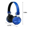 thumbnail image 3 of Christmas Gifts Clearance! SHENGXINY Bluetooth Headphones Clearance Frequency Responses Range 15-22000 Headphones Folded 5.0 Stereos Mobile Wireless Bluetooth Headphones Blue, 3 of 7
