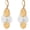 Matte Dangle, variant on Vintage Two Tone Dangle Earrings For Women Gold And Silver Teardrop Hoops Mixed Metal, Style X6096