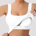 thumbnail image 5 of Ankola Plus Size Women Ribbed Tank Top Front Lift Built-in Padded Bra Sleeveless Camisole, 5 of 7