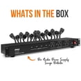 thumbnail image 2 of Pyle 19 Outlet 1U Rackmount Power Distribution Unit - Surge Protector - 15 Amp Circuit Breaker - 4 USB Ports - 15FT Cord - Power Supply for Servers,, 2 of 7