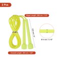 thumbnail image 2 of Uxcell Jump Rope Adjustable Speed Skipping Rope for Workout and Fitness Training Yellow, 2 of 7