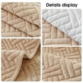 thumbnail image 2 of Eurhowing Stretch Sofa Slipcover 36"×63", 1-Piece Scratch-Resistant & Non-Slip Couch Cover Blanket for Kids/Pets, Soft Velvet Washable Furniture Protector, Beige, 2 of 7