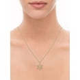 thumbnail image 4 of 1/6 Carat T.W. Lab Grown Diamond Snowflake Pendant in 10k White Gold, Length 18", 4 of 4