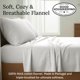 thumbnail image 3 of Sábanas de franela California Design Den California King Cream, 3 of 8