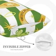 thumbnail image 3 of Pofeuu Watercolor St Patrick Day Print Polyester Microfiber Plush Pillowcases, Super Soft and Cozy Pillow Case Covers with Envelop Closure（Pillow core not included）-20"x30", 3 of 6