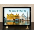 thumbnail image 6 of IBA Indianbeautifulart A Golden Temple Amritsar Memorable Picture With Frame Must For Every Sikh Religious Family Gurudwara DecorAuspicious PhotoFrame Wooden Frame Ready To Hang, 6 of 7
