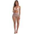 thumbnail image 5 of DARING DIVA High-Waisted Butt Lifting Underwear Seamless Panties L Light Brown, 5 of 6