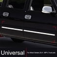 thumbnail image 5 of Zyutaosan Chrome Stainless Steel Side Skirt Door Side Line Sill Garnish Body Molding Trim Cover 4Pcs For Universal, 5 of 5