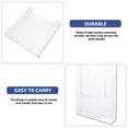 thumbnail image 3 of KAKOWELY Transparent Storage Rack Wall-mounted Magazine Stand File Organizer Transparent Brochure Holder for Shop9.65"X8.78"X1.69", 3 of 5