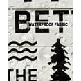 thumbnail image 6 of Better Life Lake Tree Quotes Outdoor Pillow Covers Set of 2,Decorative Waterproof Throw Pillow Case,Vintage Wooden Plank Cotton Linen Soft Cozy Cushion Pillowcases, 6 of 7