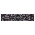 thumbnail image 2 of MKHERT Rose Window Table Runner for Kitchen Wedding Party Home Decor 16x72 inch, 2 of 4