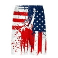 thumbnail image 4 of Swim Trunks for Men Usa 4Th Of July Patriotic Board Shorts American Flag Star Pattern Sweatpants Quick Dry Board Shorts With Zip Pockets Bathing Suits Beach Swimwear, 4 of 6