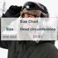 thumbnail image 3 of TKKCS Unisex Winter Plaid Trapper Hat with Matching Goggles Ear Flaps Faux Fur Warm Windproof Ski Hat Gray Free Size, 3 of 6