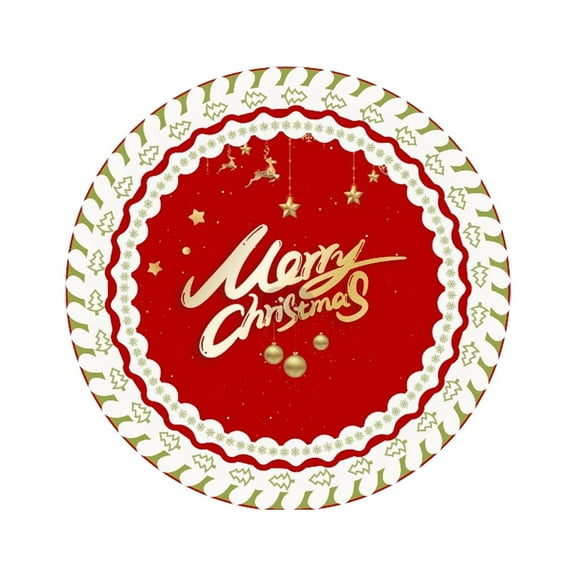 A Christmas Tree Skirt Velvet 80 Cm Diameter Santa Design For Home Holiday Party Decor